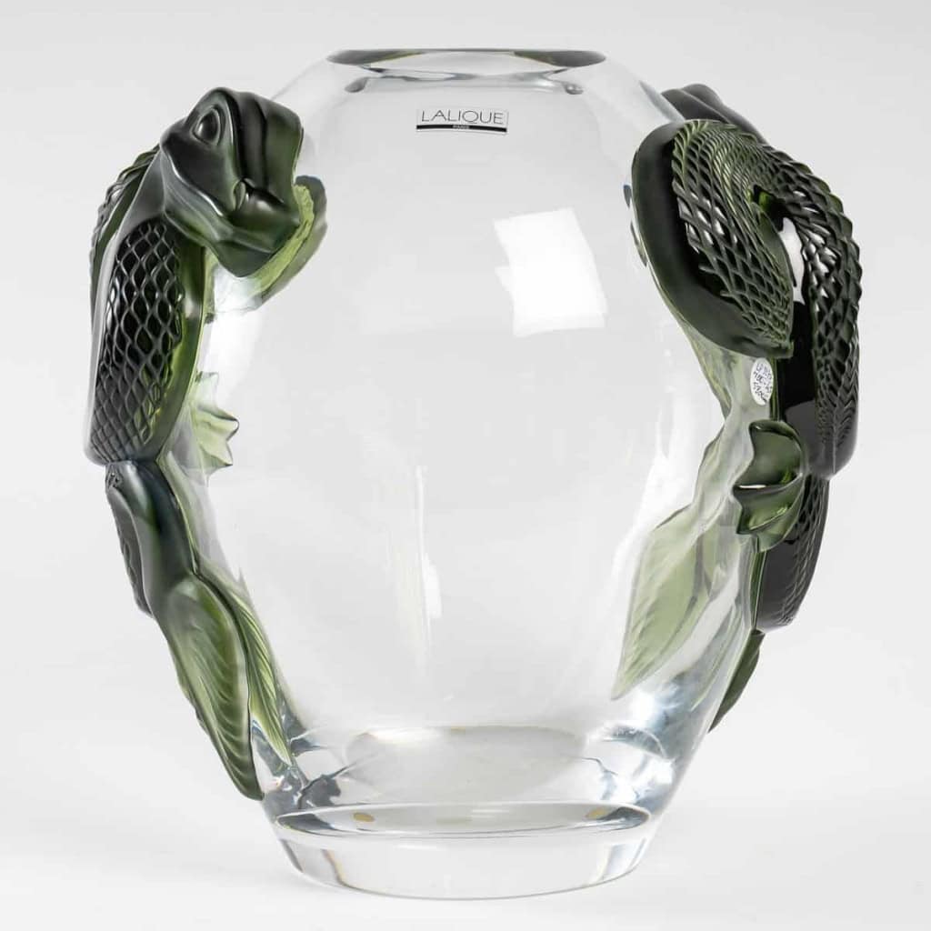 Lalique France : Vase DRAGON | Biron Lalique France : Vase DRAGON