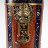 Rare paire de lampes à gaz émaillé dans le goût chinois, travail d’époque, XIXème siècle | Biron Rare paire de lampes à gaz émaillé dans le goût chinois, travail d'époque, XIXème siècle