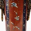 Rare paire de lampes à gaz émaillé dans le goût chinois, travail d’époque, XIXème siècle | Biron Rare paire de lampes à gaz émaillé dans le goût chinois, travail d'époque, XIXème siècle
