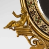 Miroir en bronze émaillé, signé Barbedienne, XIXème siècle