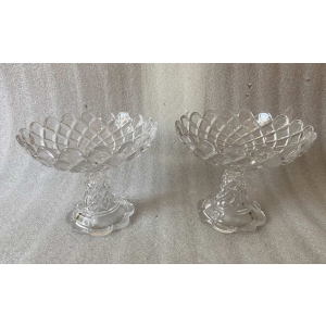 1950′ Paire de Coupes Baccarat Signées Ø 23 cm