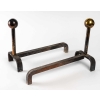 Paire de chenêts design des années 1960 | Biron ||||||