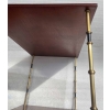 1950′ Paire de Tables Maison Baguès Décor Bambou en Bronze Bicolore Avec Plateaux Acajou 65 X 42 X H 48 cm