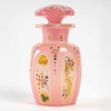 Flacon de parfum rose et blanc émaillé d’or, XIXème siècle | Biron |||||||||