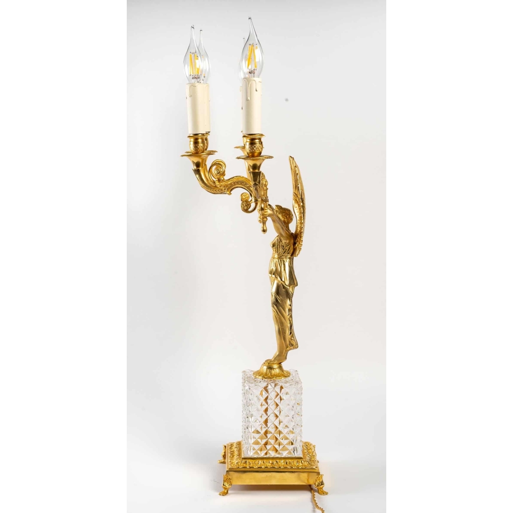 Paire de candélabres à 4 bras de lumières. XIXème siècle. | Biron Paire de candélabres à 4 bras de lumières. XIXème siècle.