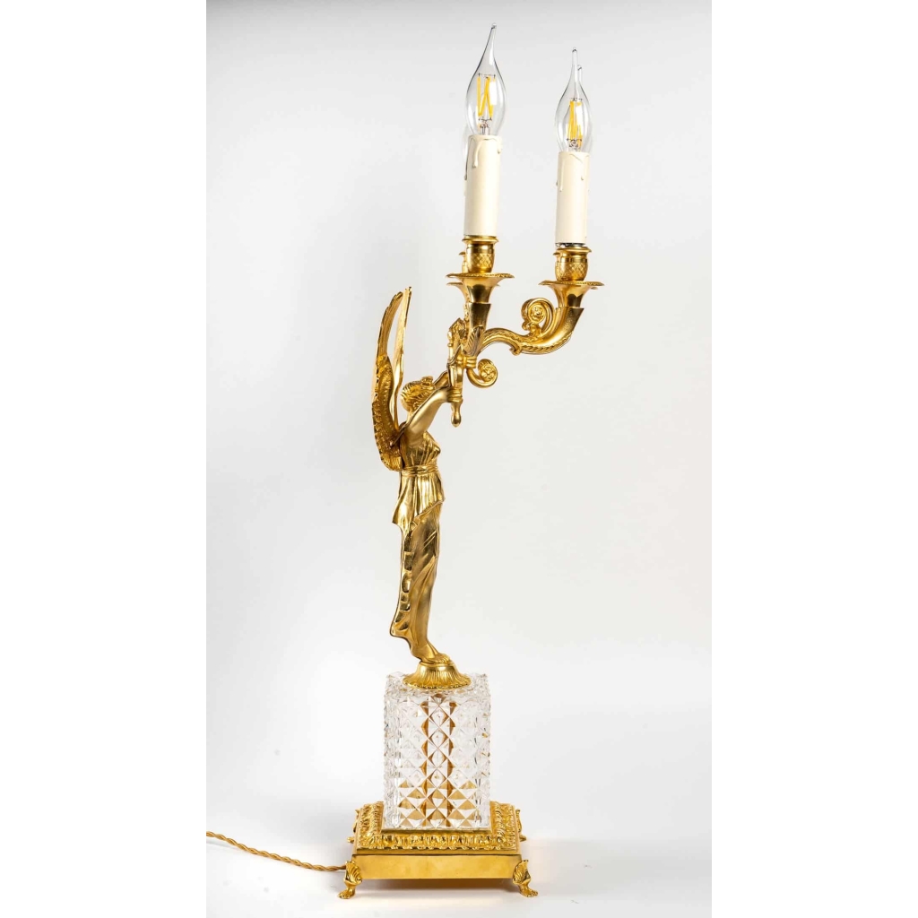 Paire de candélabres à 4 bras de lumières. XIXème siècle. | Biron Paire de candélabres à 4 bras de lumières. XIXème siècle.