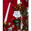 Paire de lustres au naturel en tôle et porcelaine blanche | Biron Paire de lustres au naturel en tôle et porcelaine blanche