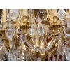Lustre de style Louis XVI en bronze doré et cristal de Baccarat à 20 lumières 6