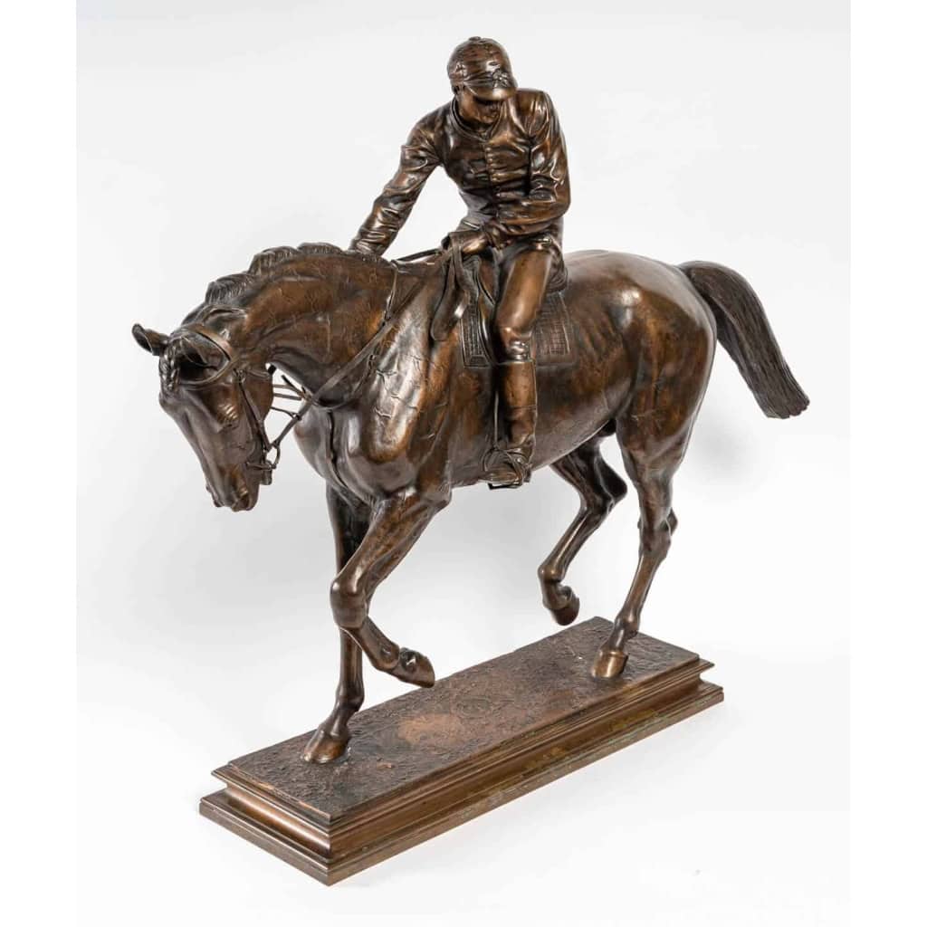 Le jockey et son cheval, bronze signé Isidore Bonheur (1827-1901) | Biron Le jockey et son cheval, bronze signé Isidore Bonheur (1827-1901)