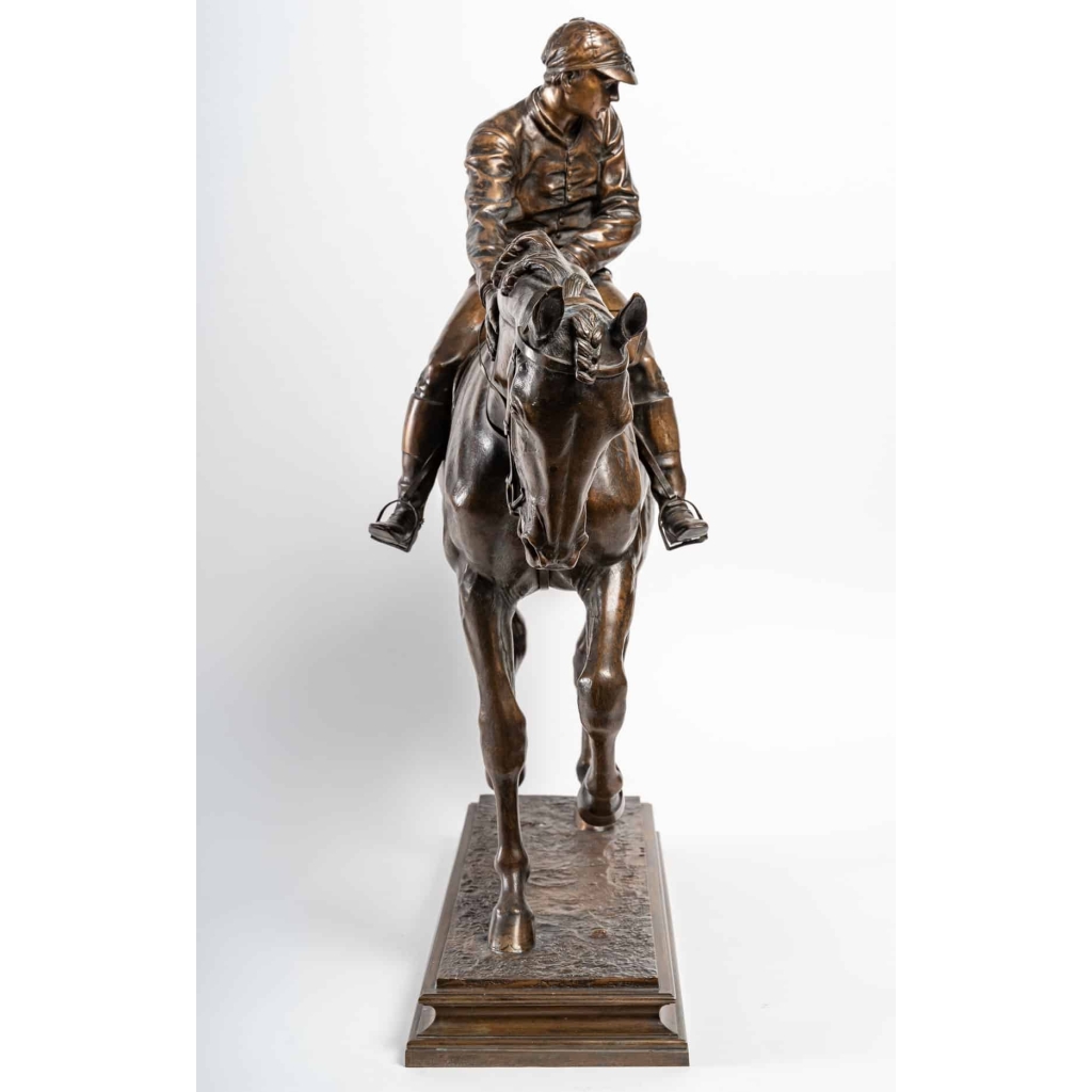 Le jockey et son cheval, bronze signé Isidore Bonheur (1827-1901) | Biron Le jockey et son cheval, bronze signé Isidore Bonheur (1827-1901)