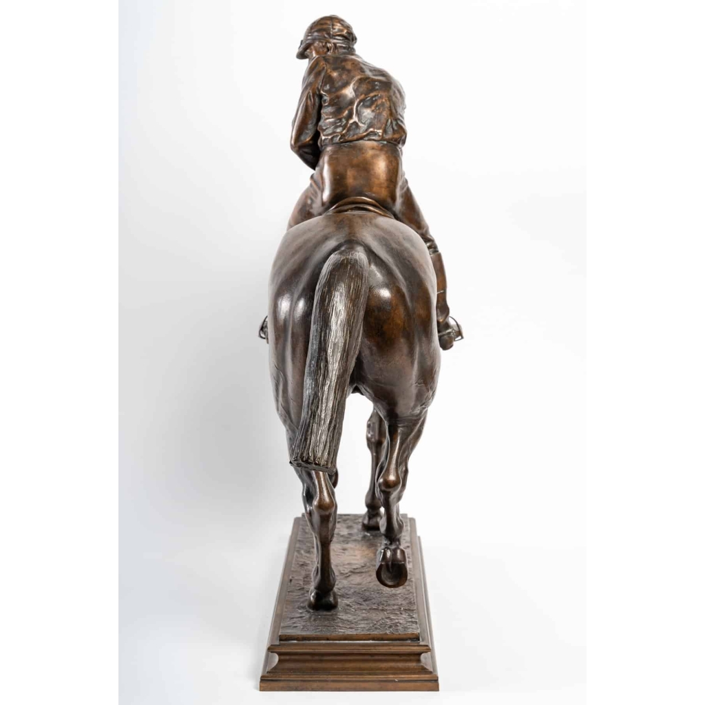 Le jockey et son cheval, bronze signé Isidore Bonheur (1827-1901) | Biron Le jockey et son cheval, bronze signé Isidore Bonheur (1827-1901)