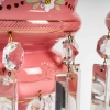 Porte ananas en opaline et cristal, XIXème siècle