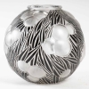 Vase "Oranges" verre émaillé noir d'origine à chaud de René LALIQUE