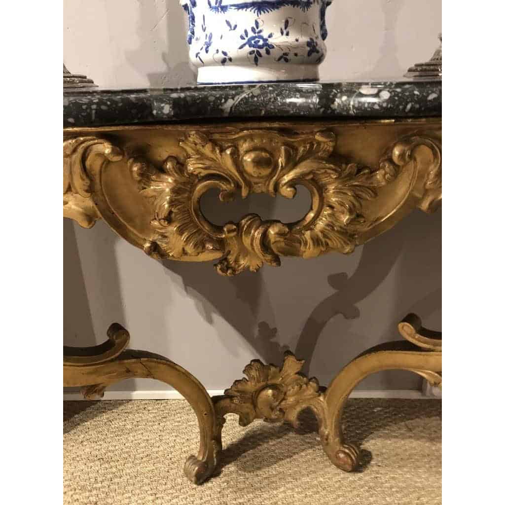 Console d’applique en bois doré | Biron Console d'applique en bois doré