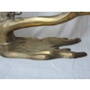 1970′ Table Basse au Bonzaï sur Dune de Sable en Bronze Doré Willy Daro ou Duval Brasseur