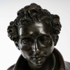 Buste en bronze sur base en marbre, milieu XIXème. | Biron Buste en bronze sur base en marbre, milieu XIXème.