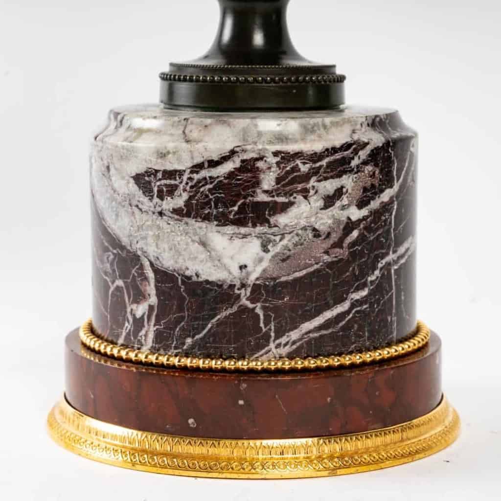 Buste en bronze sur base en marbre, milieu XIXème. | Biron Buste en bronze sur base en marbre, milieu XIXème.