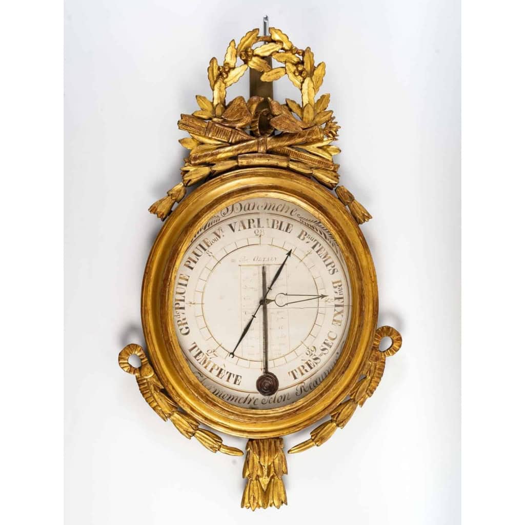 Baromètre – thermomètre d’époque Louis XVI (1774 – 1793). | Biron |||||||