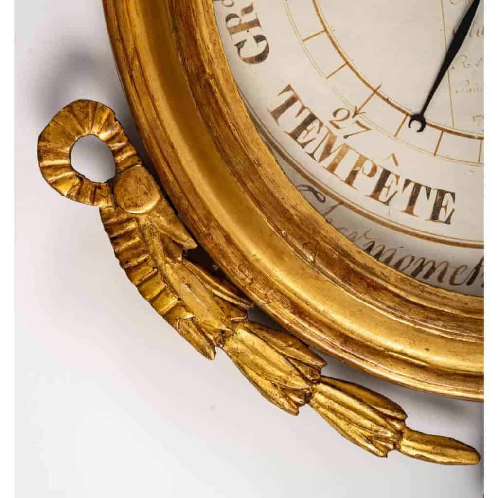 Baromètre – thermomètre d’époque Louis XVI (1774 – 1793). | Biron Baromètre - thermomètre d'époque Louis XVI (1774 - 1793).