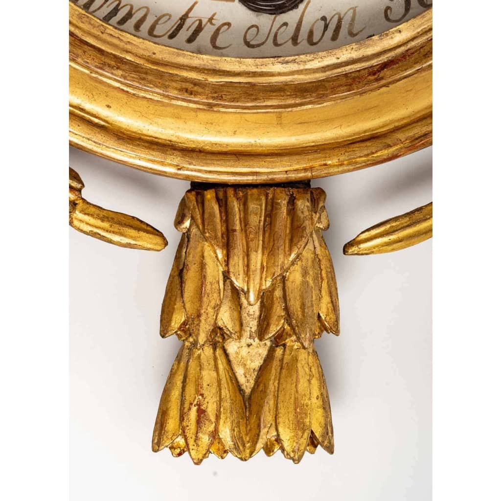 Baromètre – thermomètre d’époque Louis XVI (1774 – 1793). | Biron Baromètre - thermomètre d'époque Louis XVI (1774 - 1793).