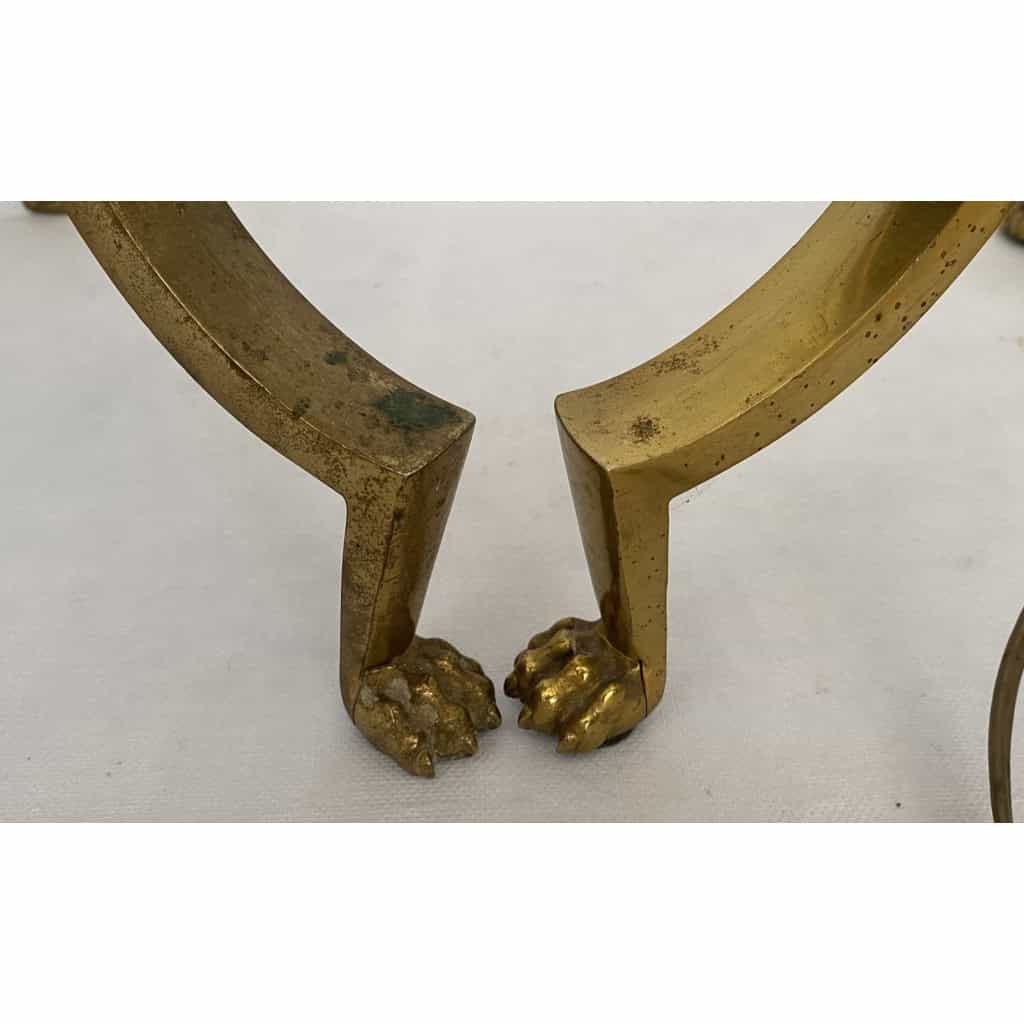1950′ Paire de Liseuses Articulées Tripodes Style Napoléon 3 | Biron 1950′ Paire de Liseuses Articulées Tripodes Style Napoléon 3