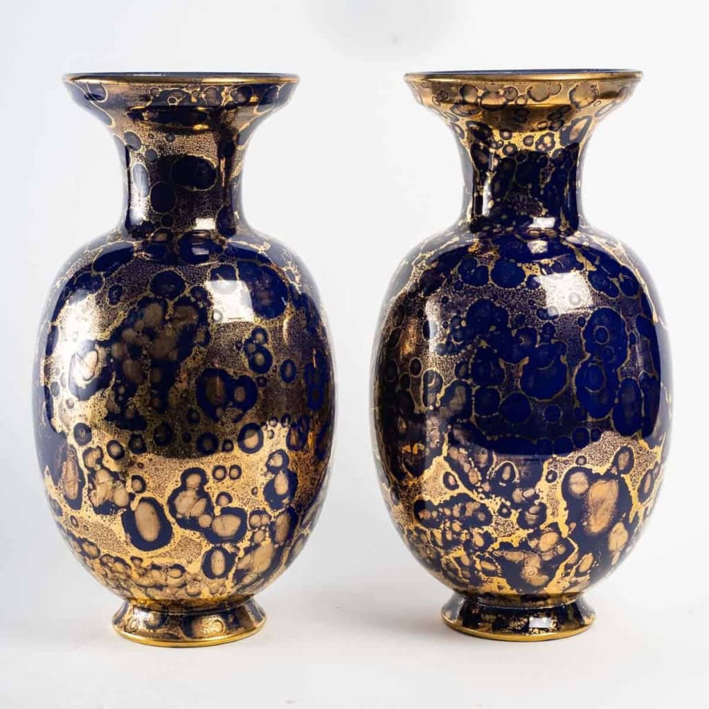 Paire de vases de Sèvres, fin XIXème siècle | Biron |||||||||