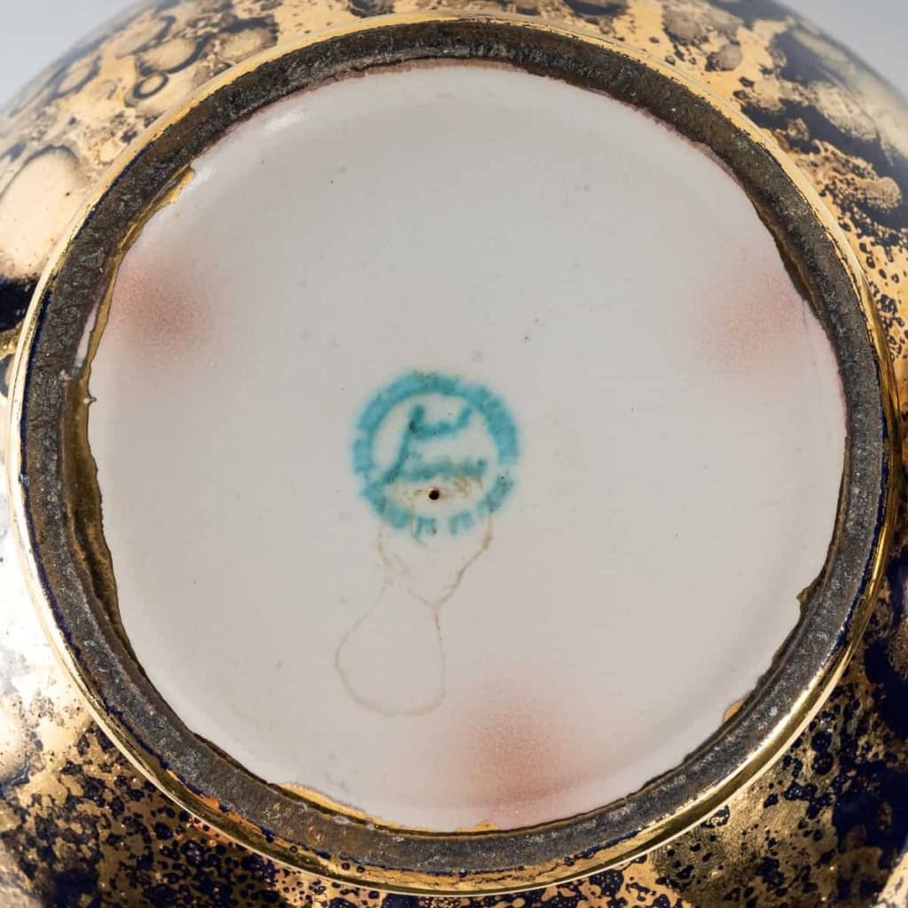 Paire de vases de Sèvres, fin XIXème siècle | Biron Paire de vases de Sèvres, fin XIXème siècle