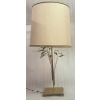 1970 Lampe DLG Maison Charles A Decor De Lauriers En Laiton H 78 CM | Biron |||||||
