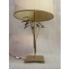 1970 Lampe DLG Maison Charles A Decor De Lauriers En Laiton H 78 CM | Biron 1970 Lampe DLG Maison Charles A Decor De Lauriers En Laiton H 78 CM