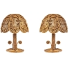 1970 Paire de Lampes en rotin Maison Roche | Biron |||||