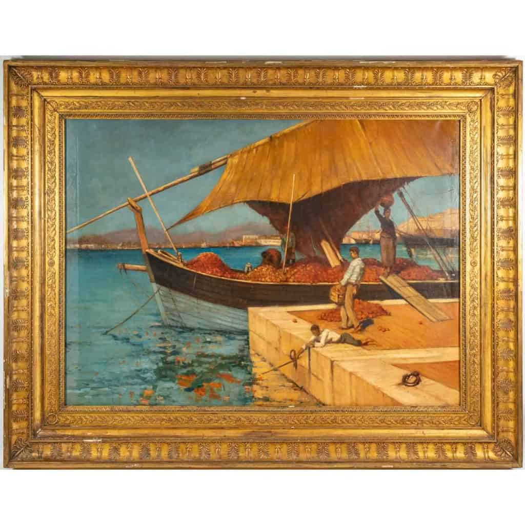 Importante huile sur toile, fin XIXème siècle | Biron |||||||||