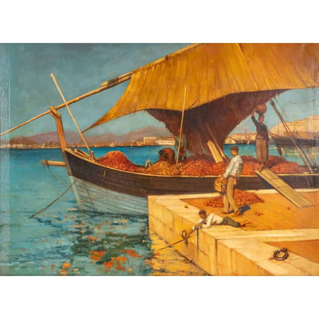Importante huile sur toile, fin XIXème siècle | Biron Importante huile sur toile, fin XIXème siècle