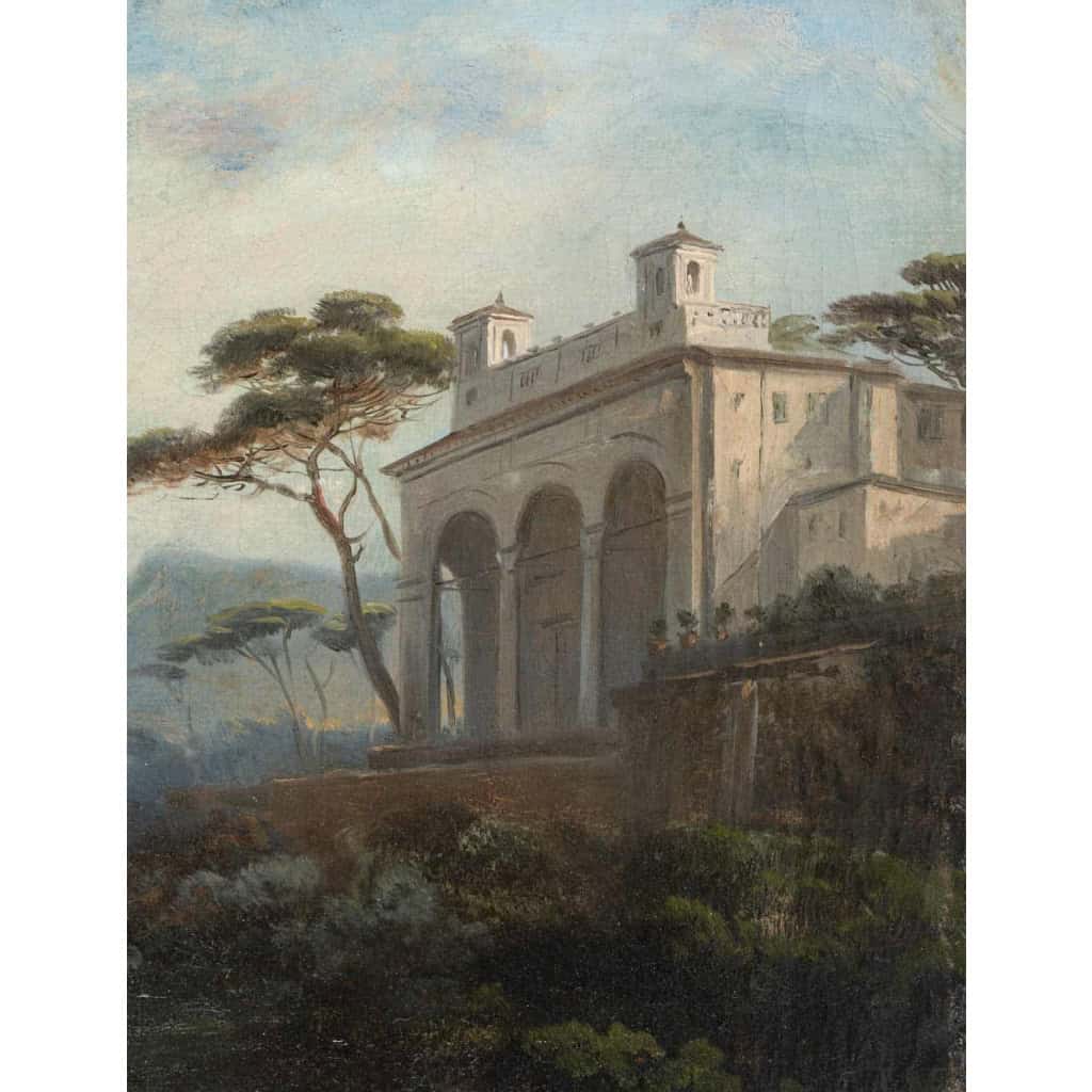Huile sur toile du XIXème siècle, Maman qui embrasse son enfant | Biron Huile sur toile du XIXème siècle, Maman qui embrasse son enfant