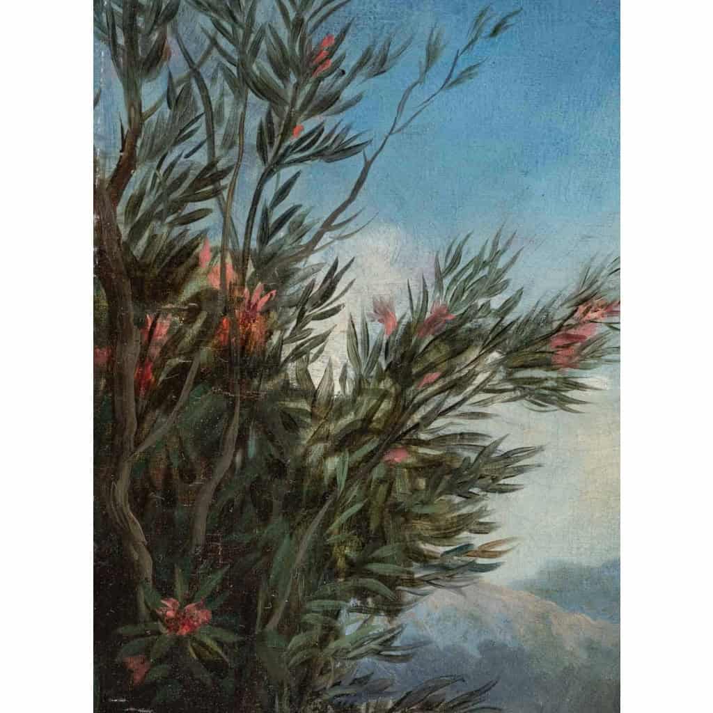 Huile sur toile du XIXème siècle, Maman qui embrasse son enfant | Biron Huile sur toile du XIXème siècle, Maman qui embrasse son enfant
