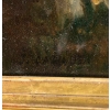 Huile sur toile du XIXème siècle, Maman qui embrasse son enfant | Biron Huile sur toile du XIXème siècle, Maman qui embrasse son enfant