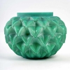 Vase « Languedoc » verre multicouches vert jade de René LALIQUE | Biron Vase "Languedoc" verre multicouches vert jade de René LALIQUE