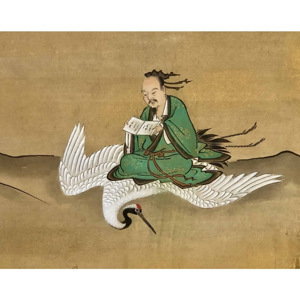 Paravent Japonais à 6 panneaux par Kano Tanshin (1653-1718) | Biron Paravent Japonais à 6 panneaux par Kano Tanshin (1653-1718)