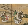 Paravent Japonais à 6 panneaux par Kano Tanshin (1653-1718) | Biron Paravent Japonais à 6 panneaux par Kano Tanshin (1653-1718)