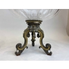 Paire de coupes en cristal et bronze argenté et doré, Circa 1900