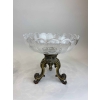 Paire de coupes en cristal et bronze argenté et doré, Circa 1900