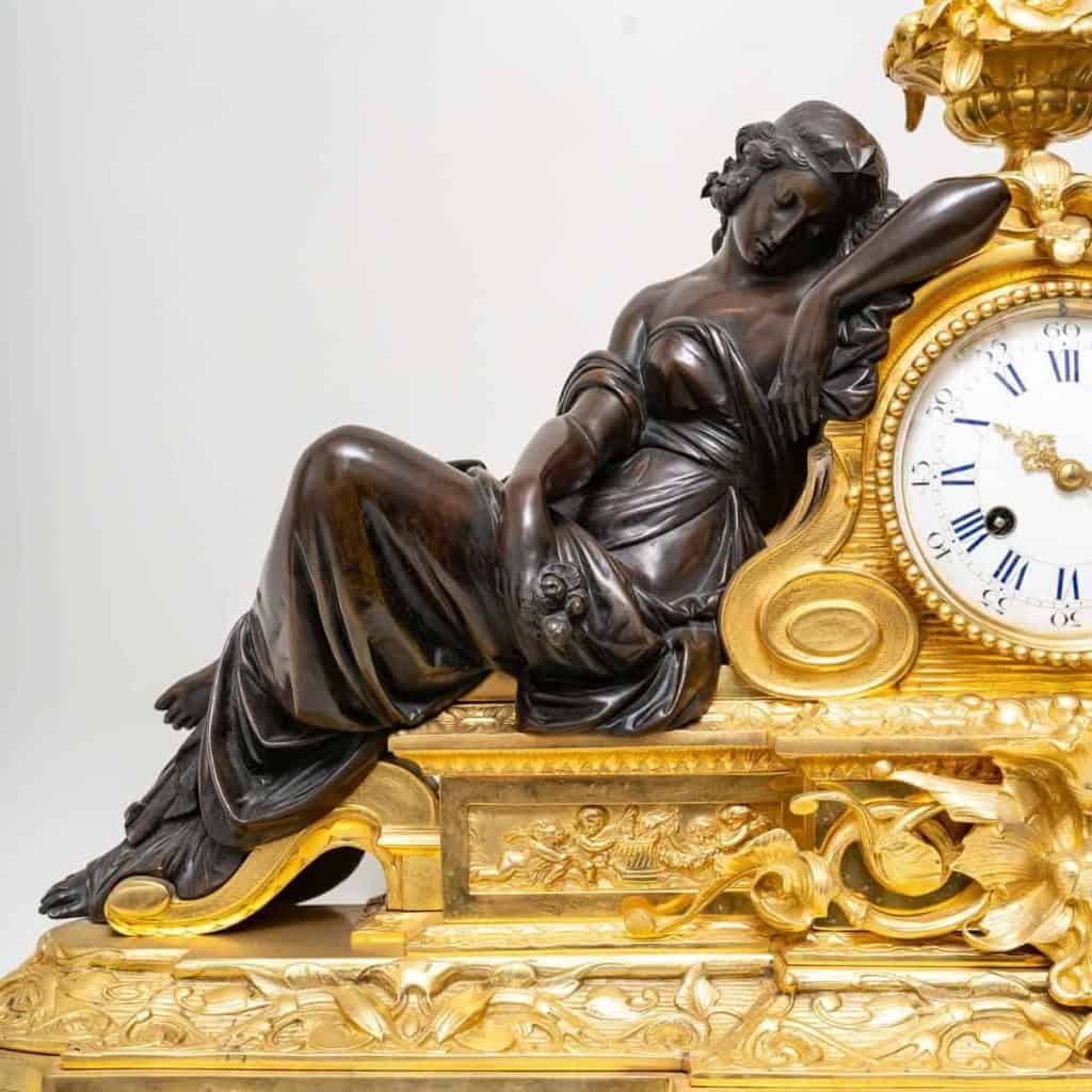 Grande garniture de cheminée, en bronze doré et patiné par Henri PICARD, Paris, Circa 1870 | Biron Grande garniture de cheminée, en bronze doré et patiné par Henri PICARD, Paris, Circa 1870