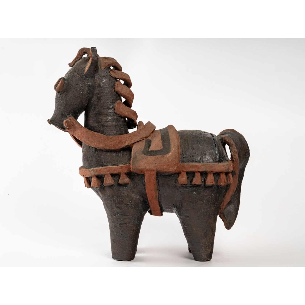 Cheval en céramique par Nicole Giroud | Biron ||||||