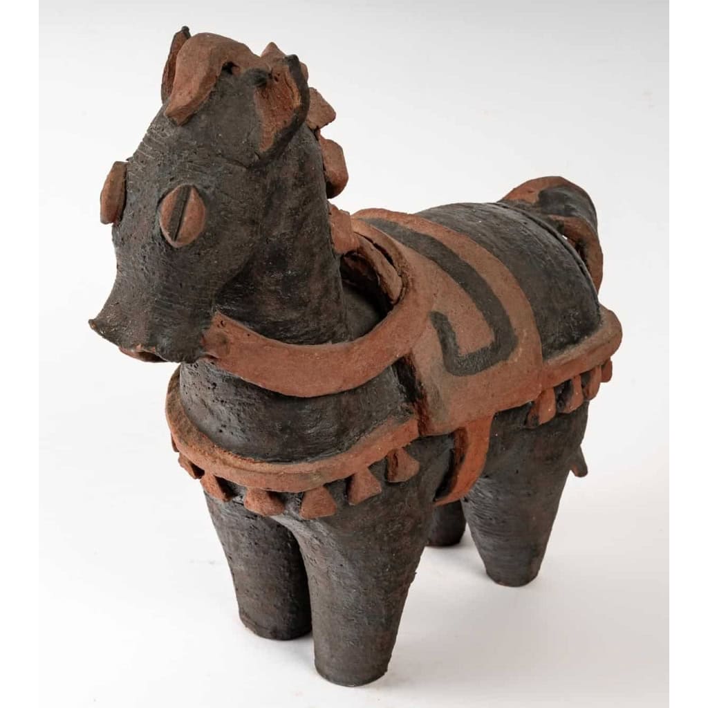 Cheval en céramique par Nicole Giroud | Biron Cheval en céramique par Nicole Giroud