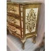1970′ Commode Arbalète 3 Tiroirs Bois Doré Style Renaissance Italienne 78 X 32 X H 78 cm