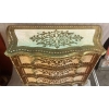 1970′ Commode Arbalète 3 Tiroirs Bois Doré Style Renaissance Italienne 78 X 32 X H 78 cm
