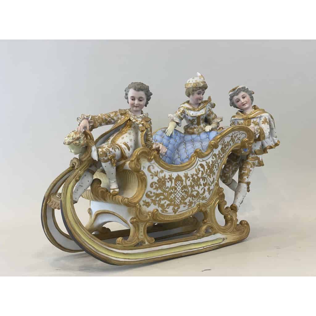 Grand biscuit de Sitzendorf, Allemagnen Circa 1900 | Biron Grand biscuit de Sitzendorf, Allemagnen Circa 1900