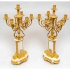 Meuble à hauteur d'appui en marqueterie et bronze doré, Circa 1870.