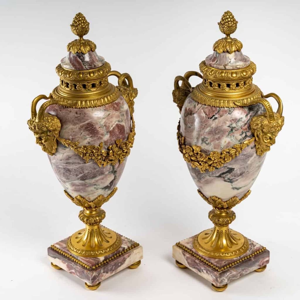 Paire de cassolettes d’époque Napoléon III (1851 – 1870). | Biron ||||||||||
