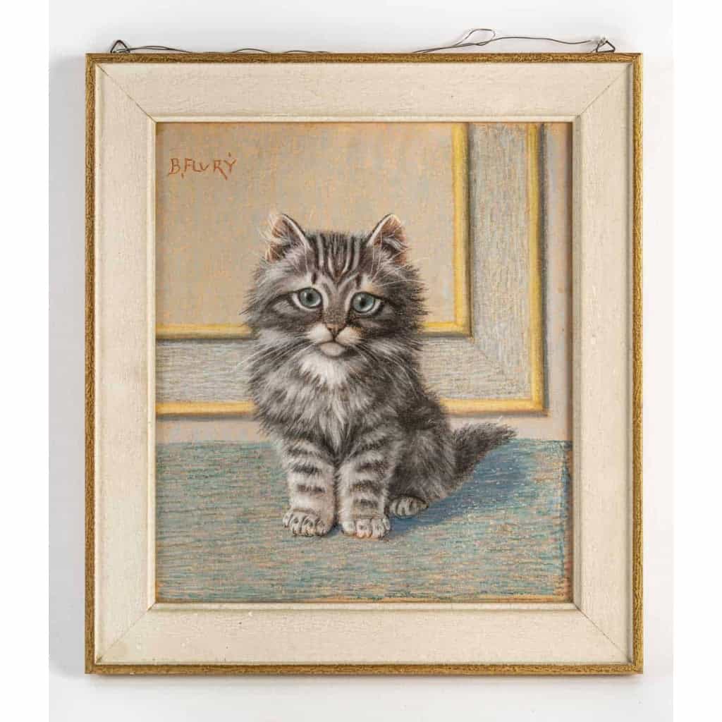 Tableau d’un chat de Burkhord Katzen | Biron ||||||