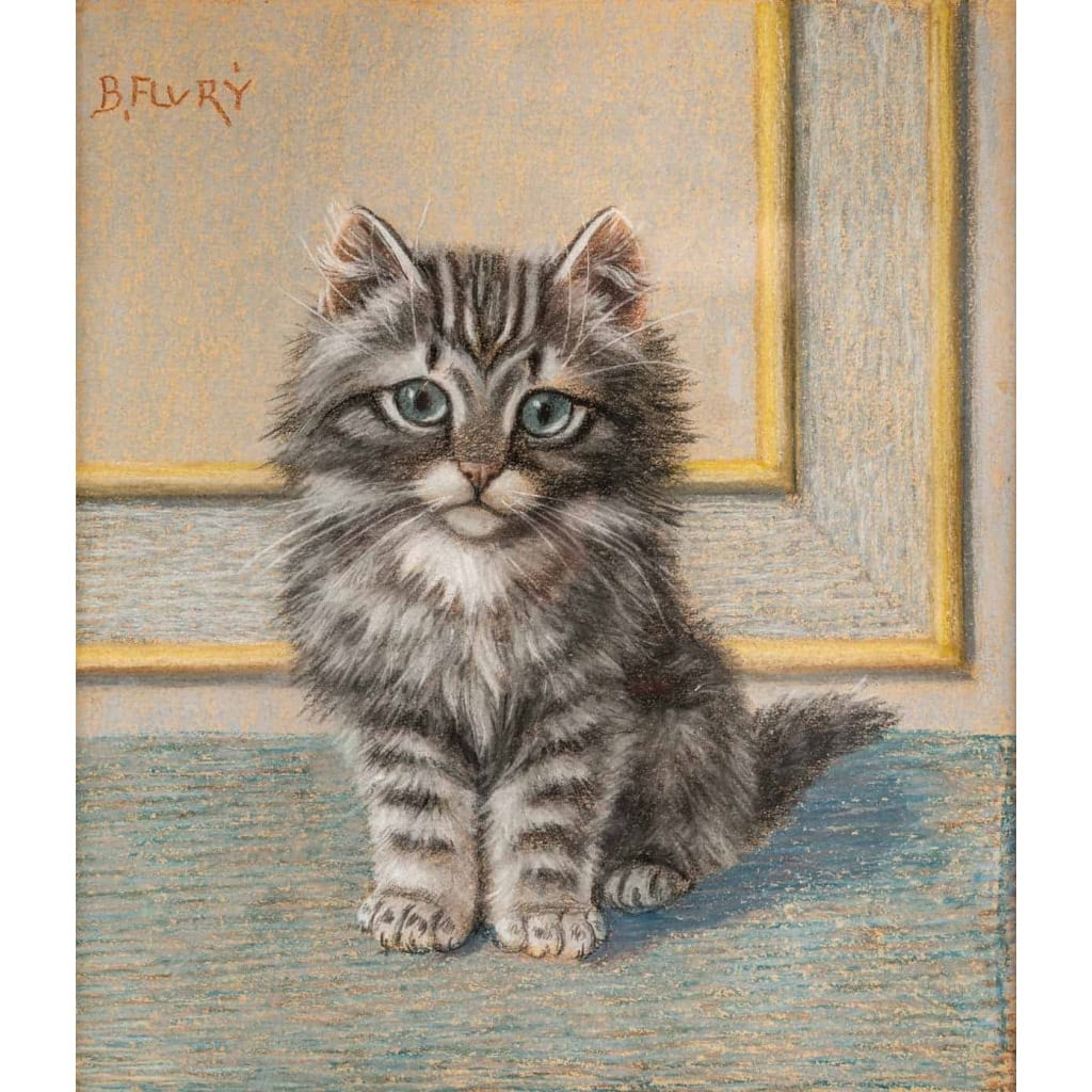 Tableau d’un chat de Burkhord Katzen | Biron Tableau d'un chat de Burkhord Katzen